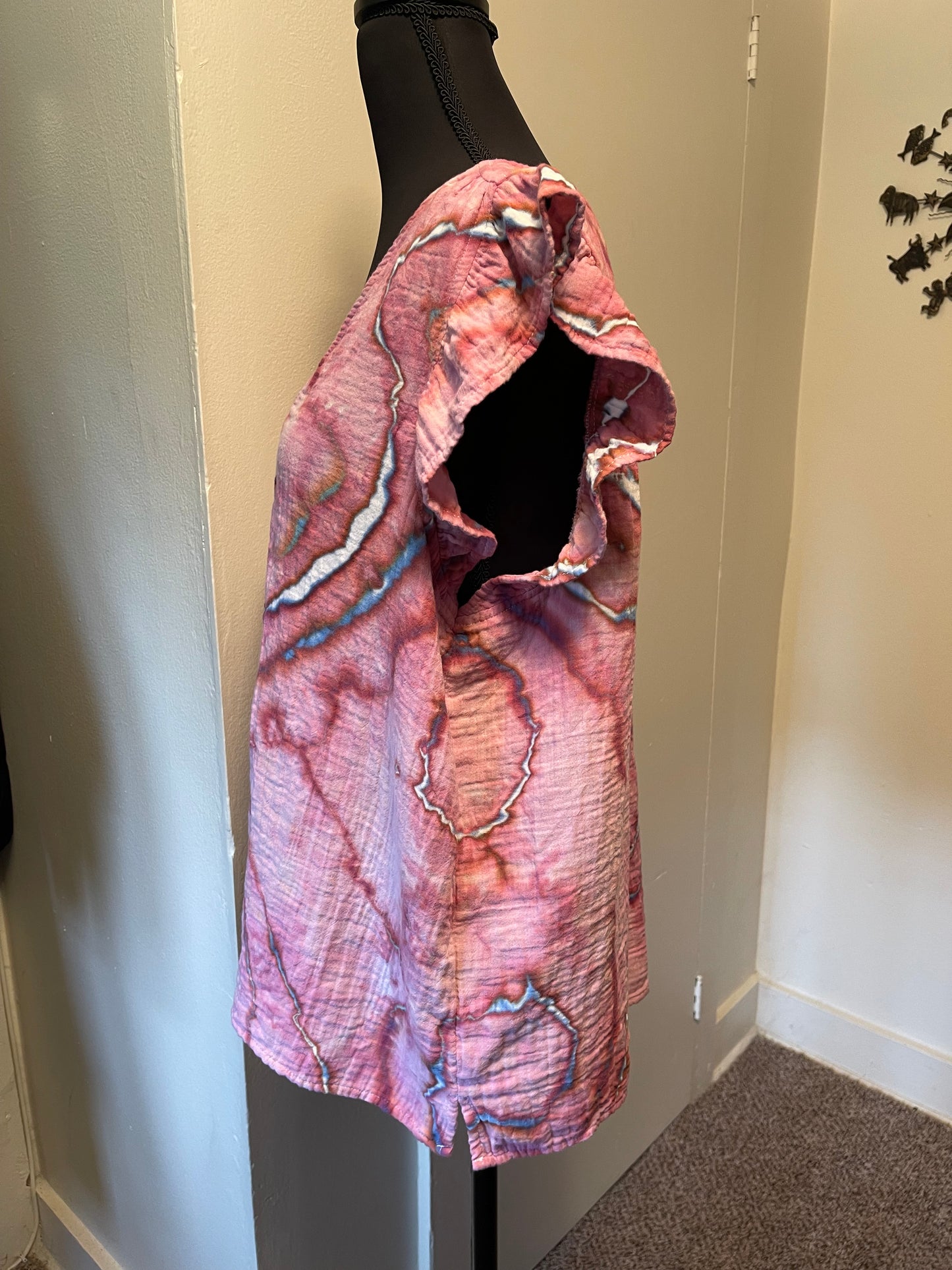 Large Flutter Sleeve Top