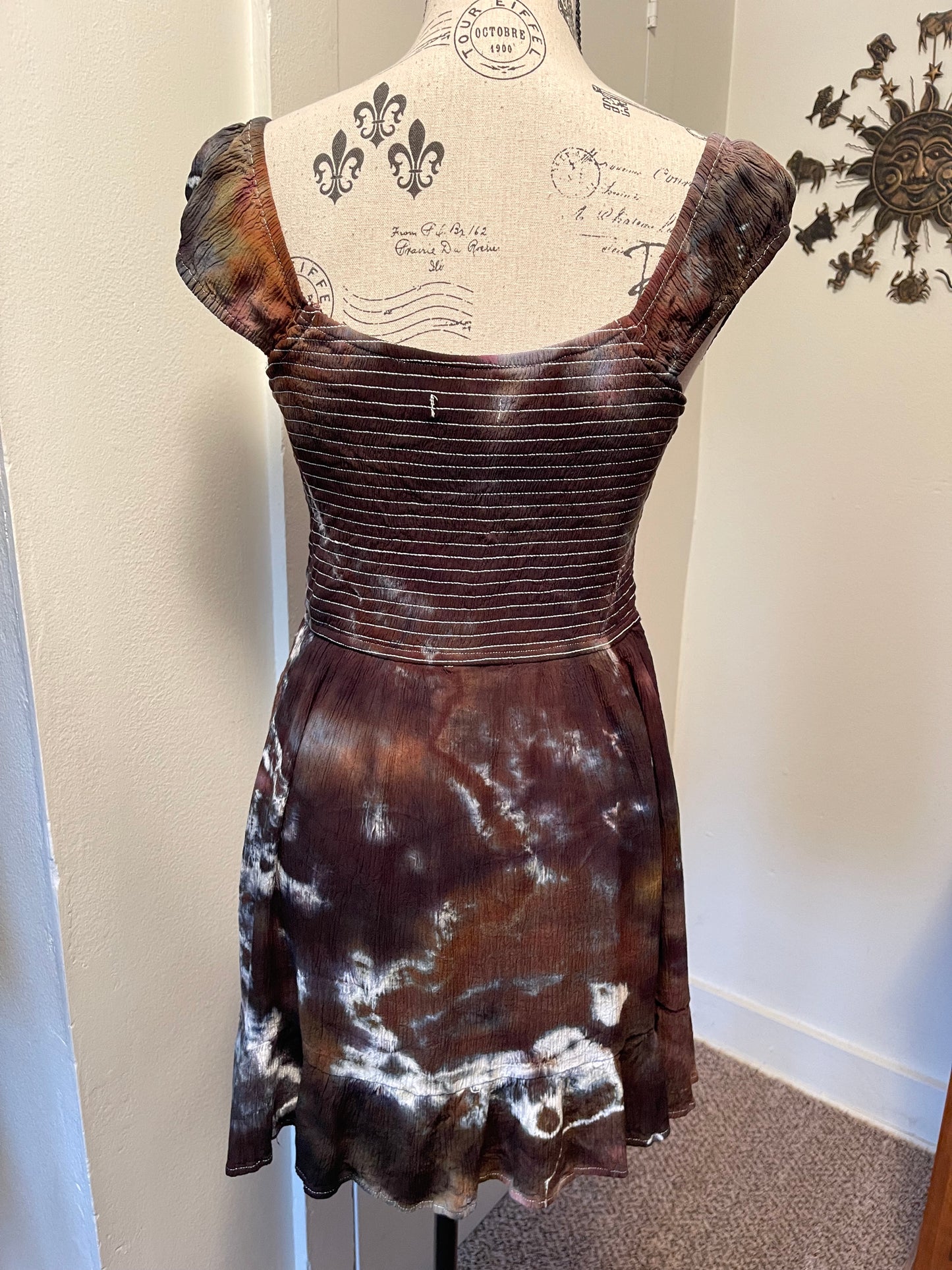 Large Rayon Mini Dress