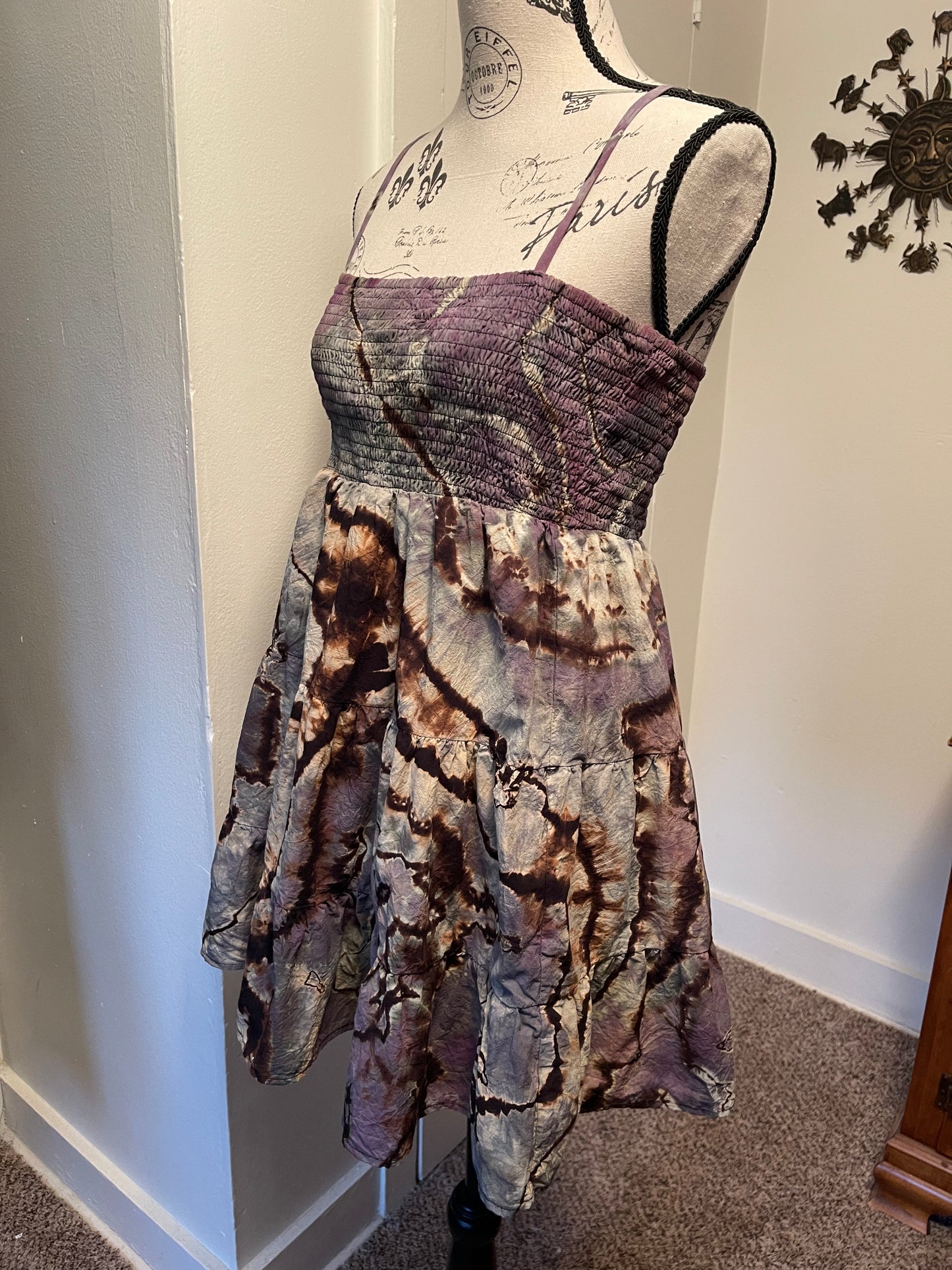Large Reverse Dyed Mini Dress