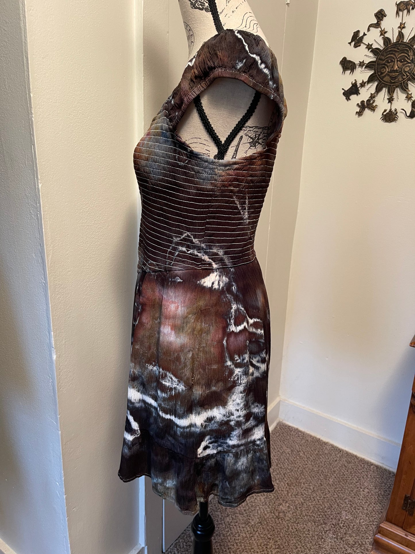 Large Rayon Mini Dress