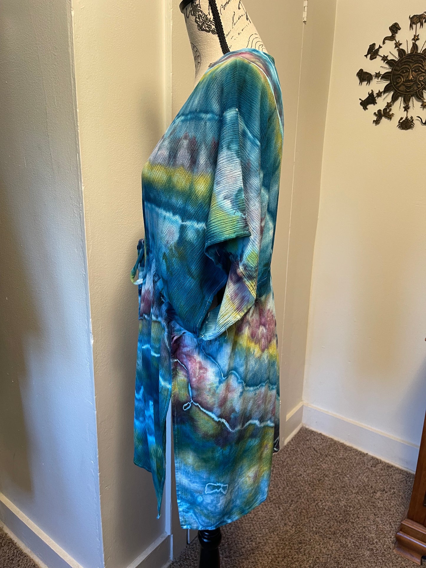 Sm/Md Ruched Tie Front Ruana