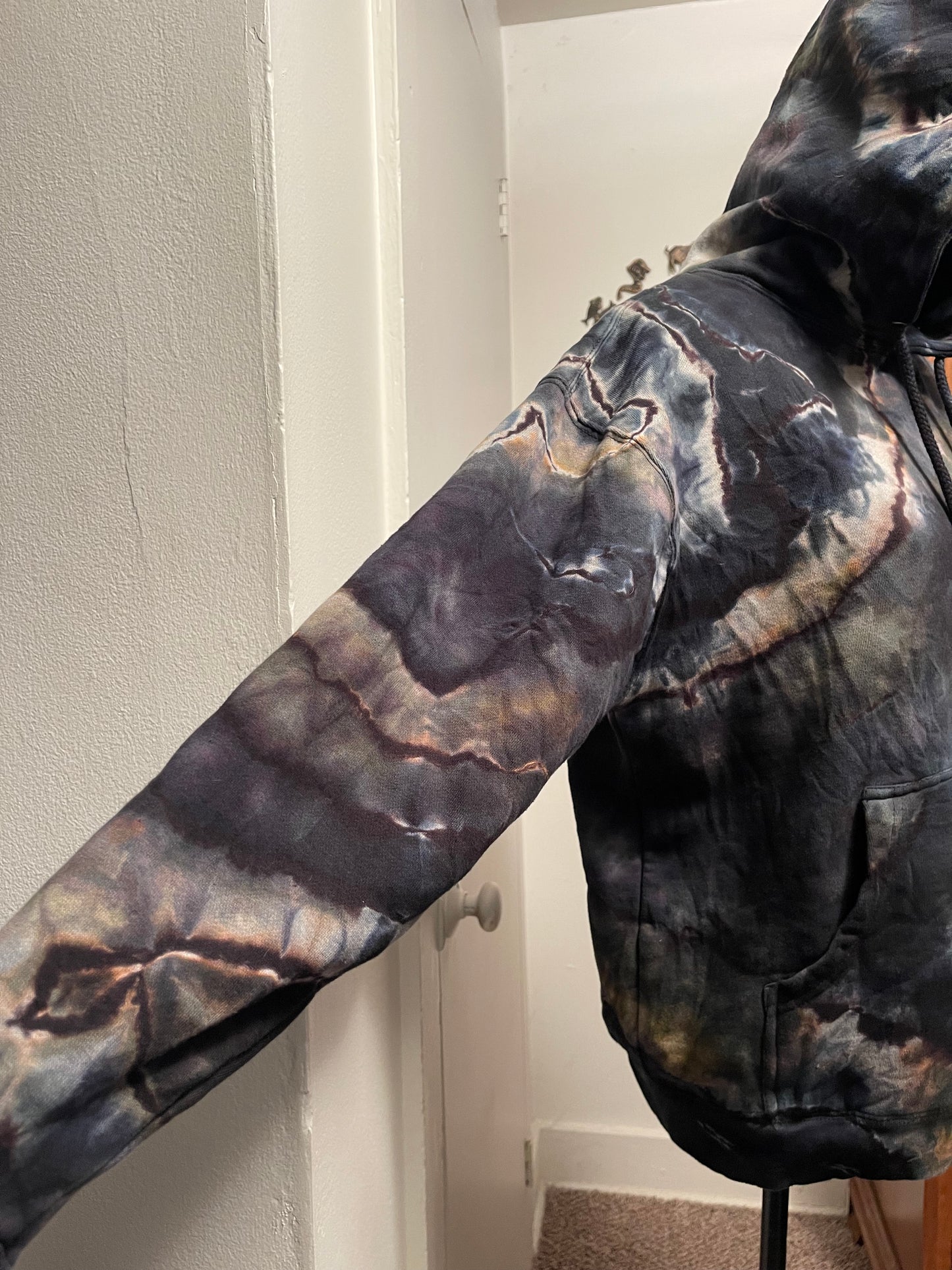 Large Unisex Reversed Geode Hoodie