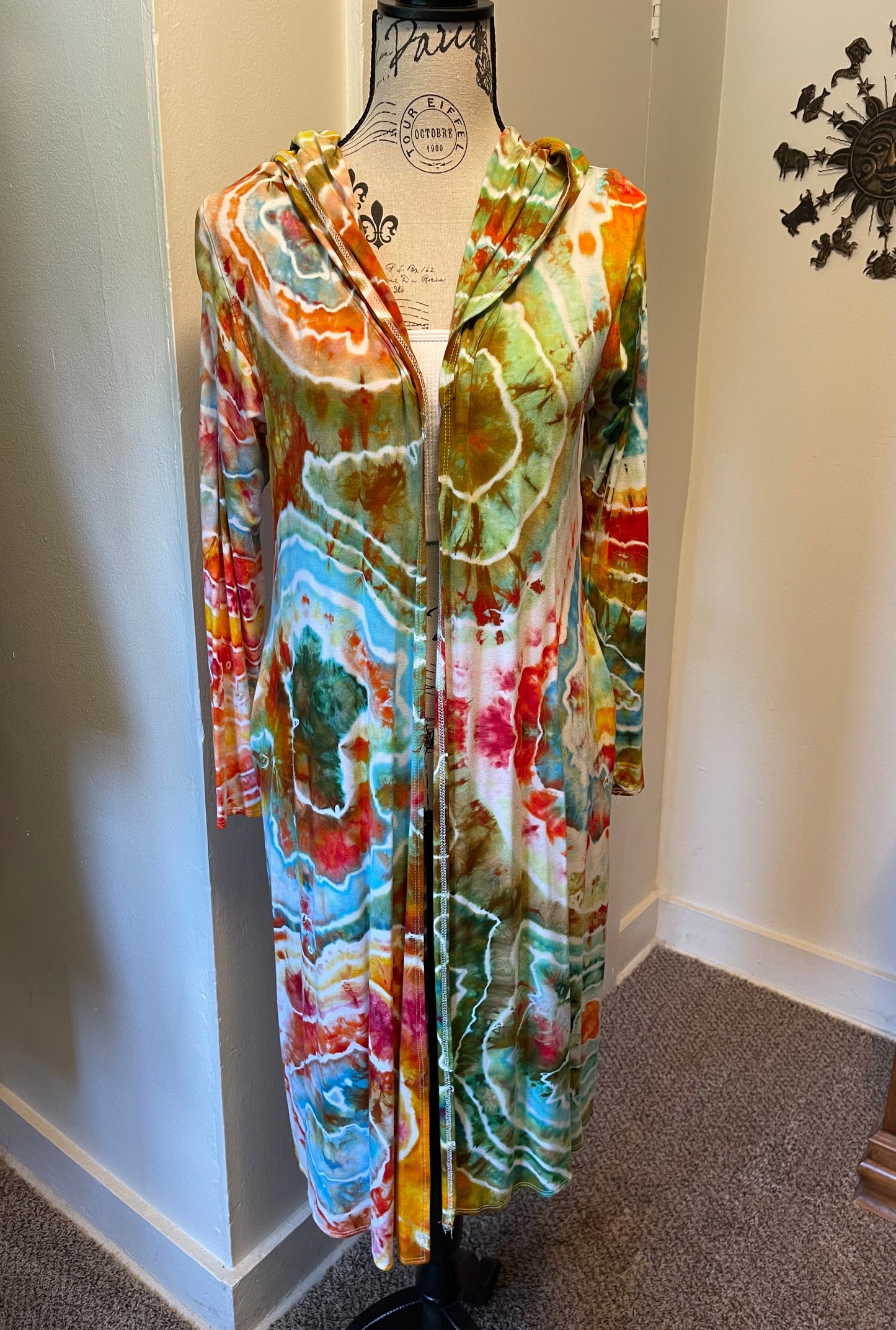 Medium Hooded Duster Cardigan