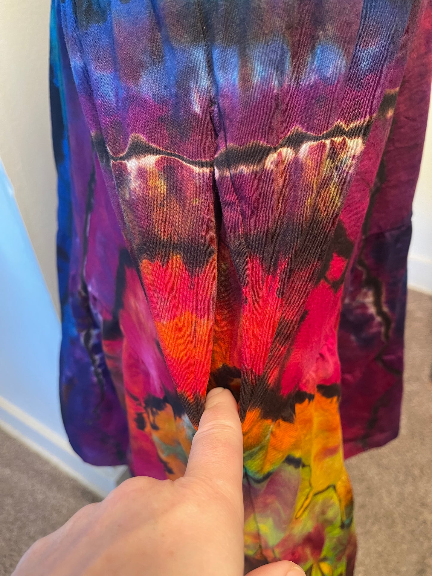 Medium Reversed Rainbow Babydoll Dress