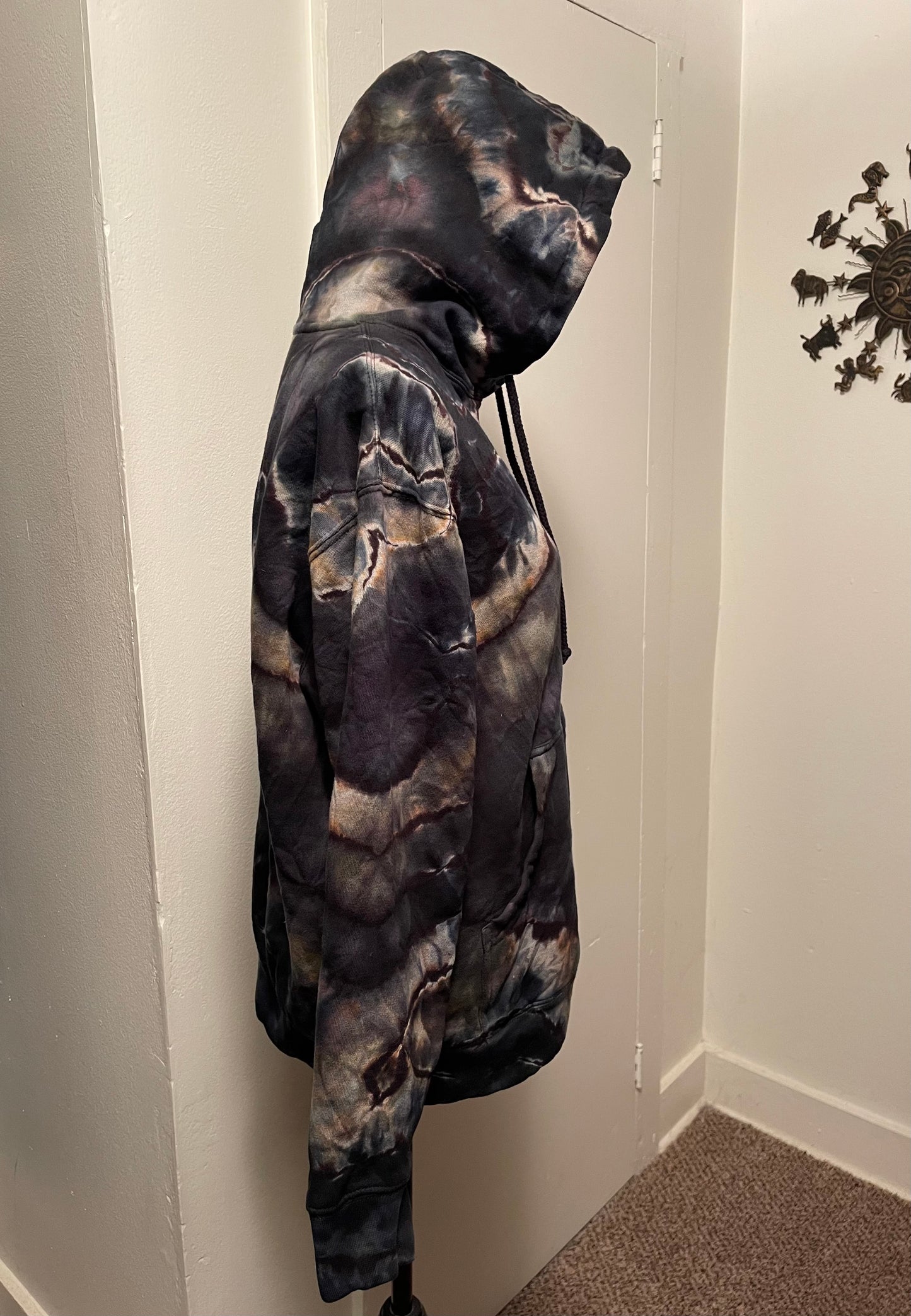 Large Unisex Reversed Geode Hoodie