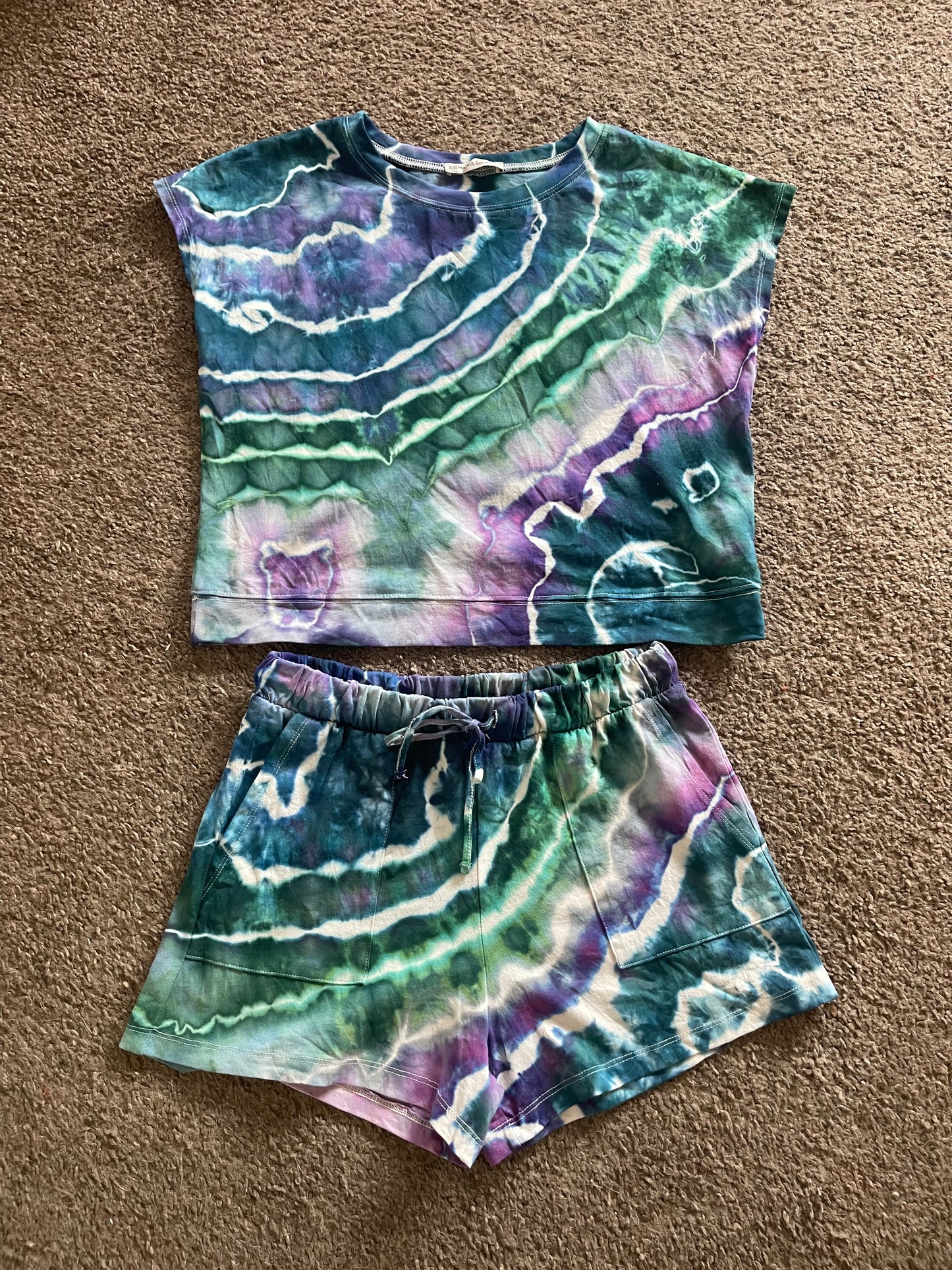 Small Cotton Geode Shorts Set