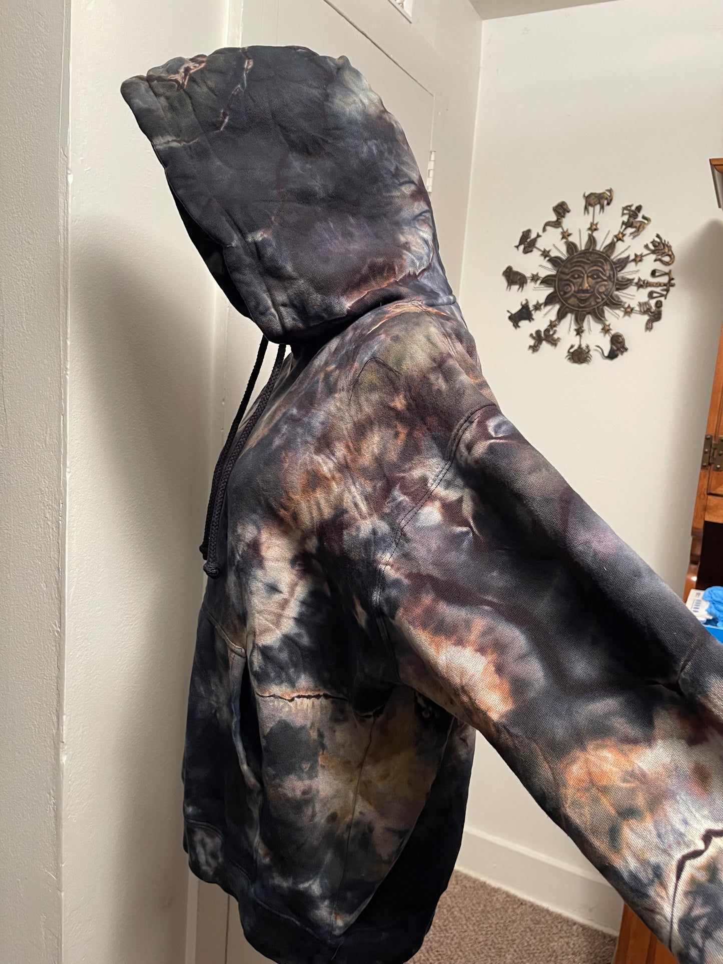 Large Unisex Reversed Geode Hoodie