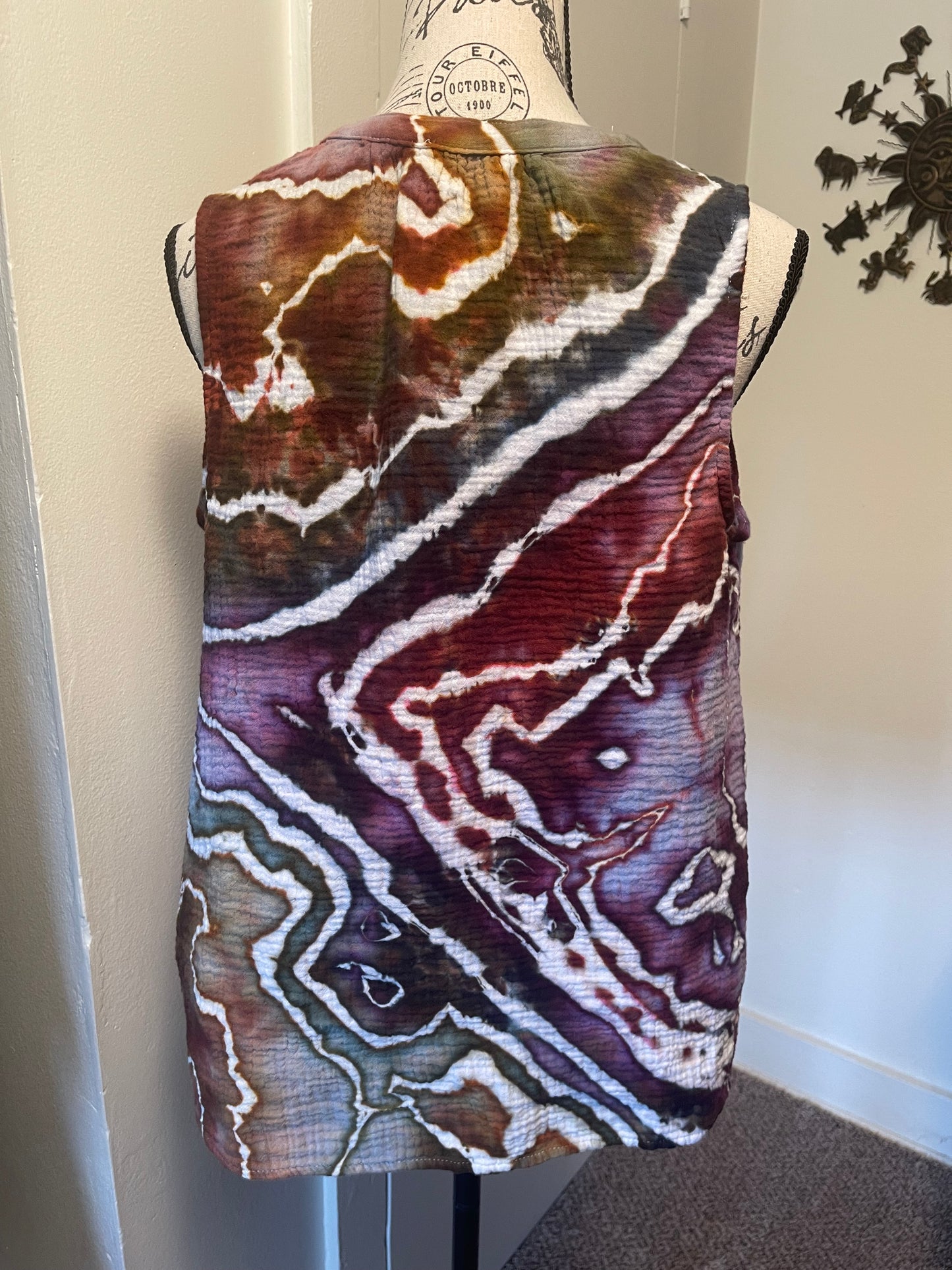 Large Earthy Rainbow Sleeveless Top