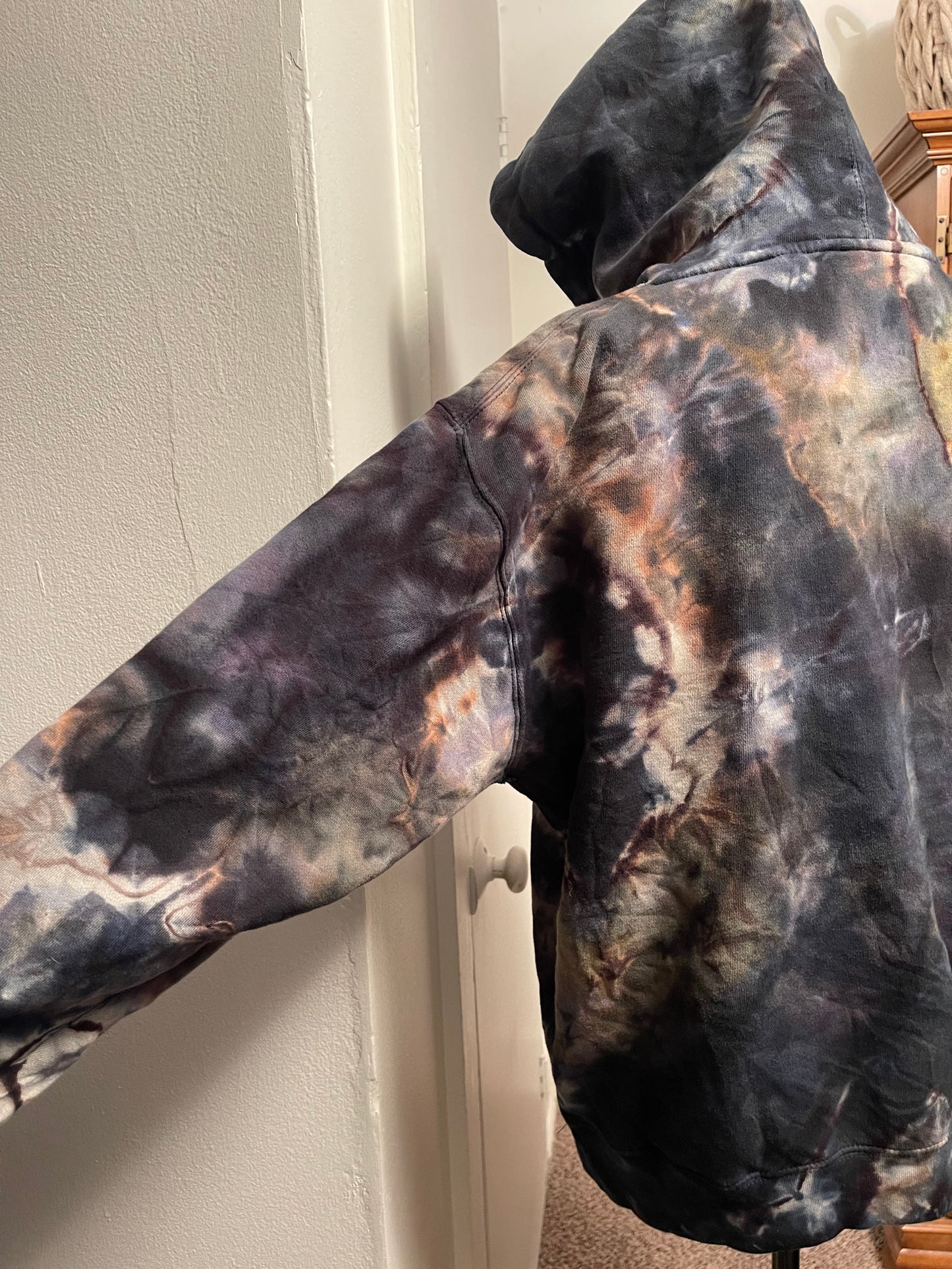 Large Unisex Reversed Geode Hoodie