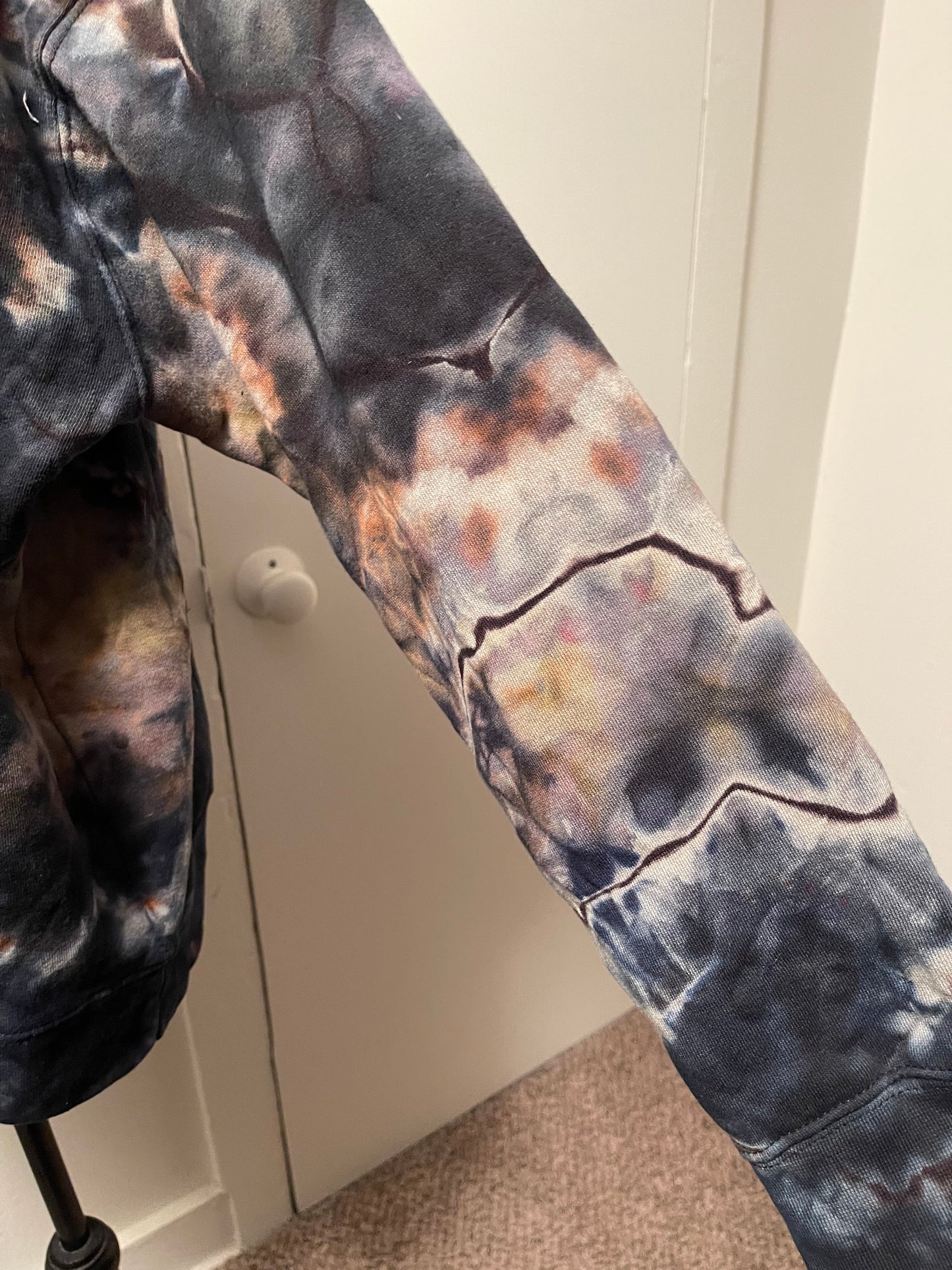 Large Unisex Reversed Geode Hoodie