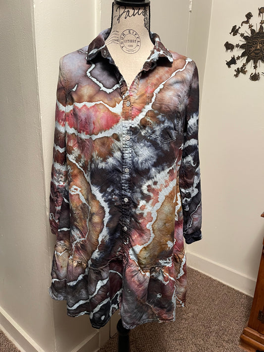 Mini Long Sleeve Shirt Dress
