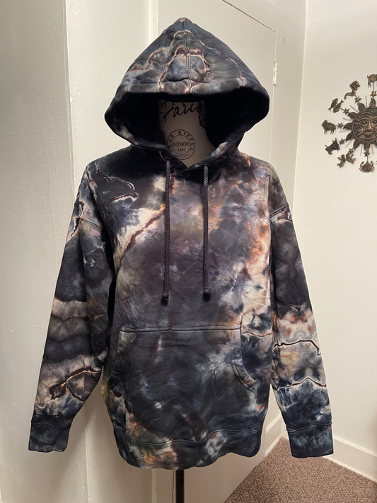 Large Unisex Reversed Geode Hoodie