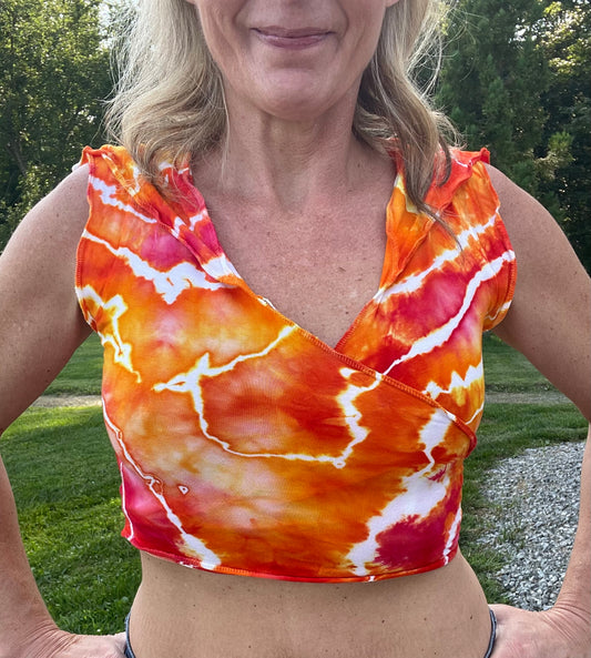 Small Hooded Wrap Crop Top