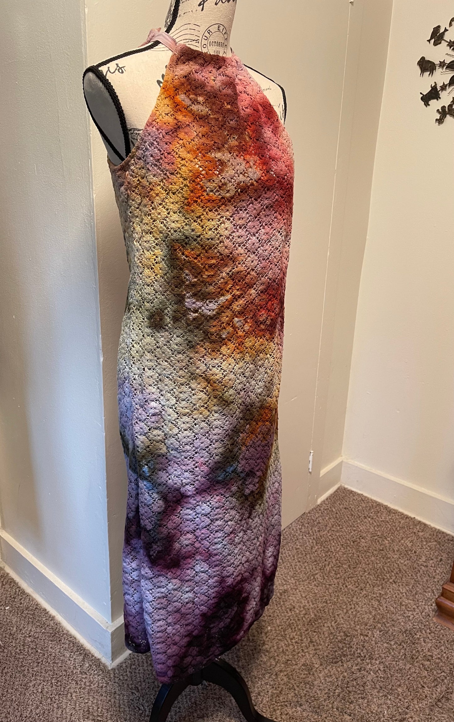 Small Rainbow Maxi Dress