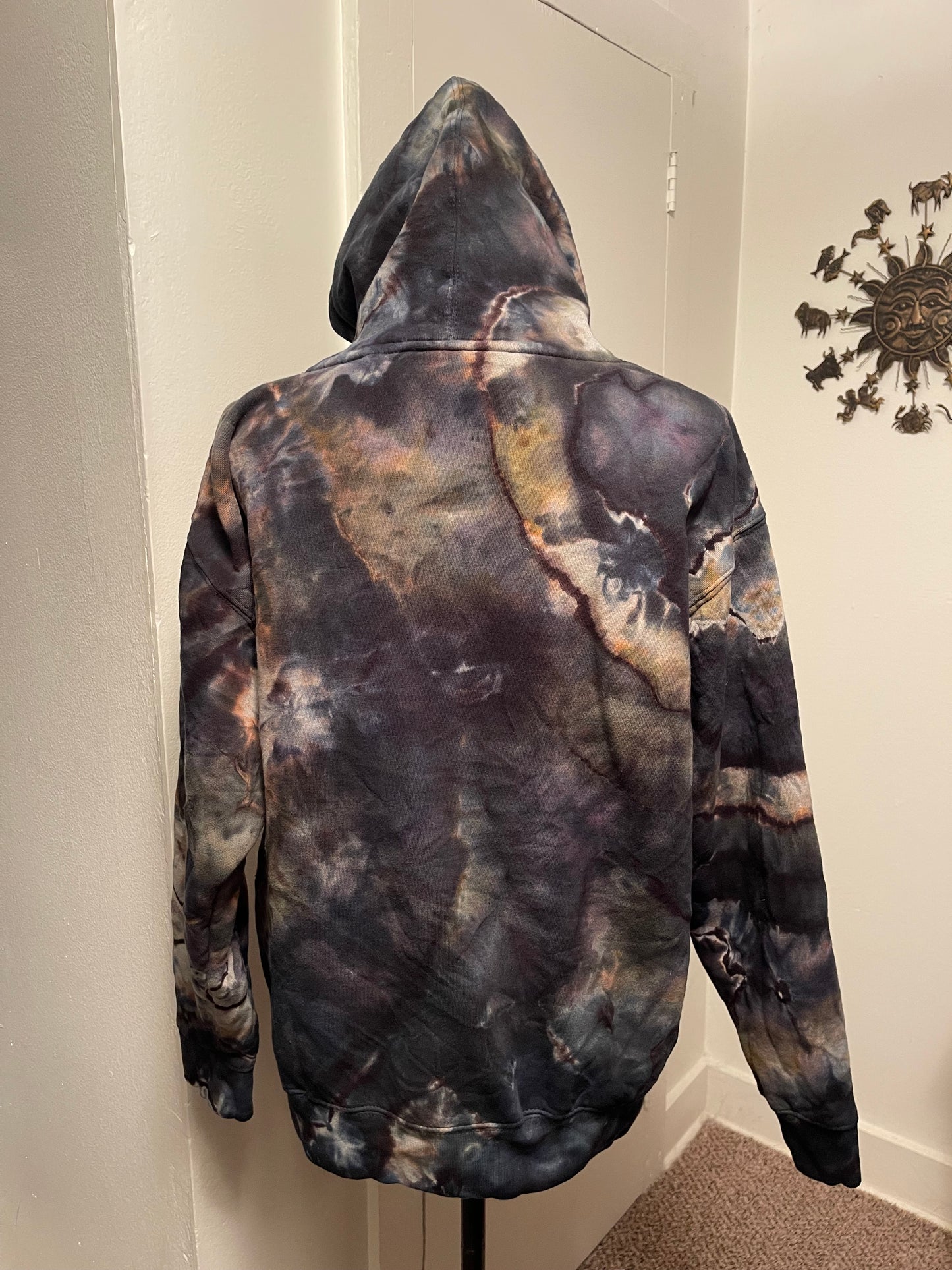 Large Unisex Reversed Geode Hoodie