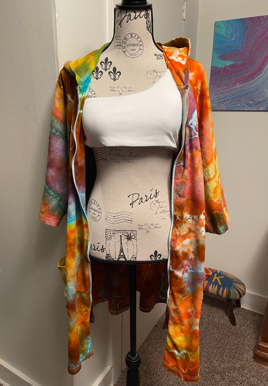 2X Zip Up Swimsuit Cover