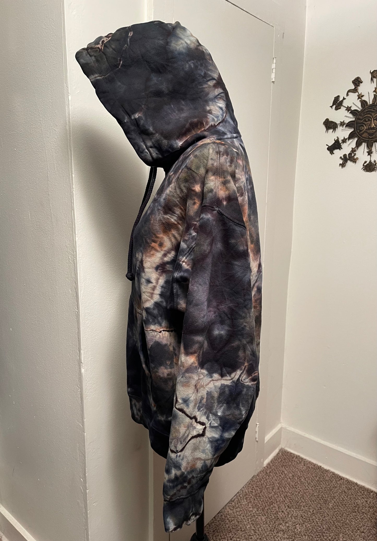 Large Unisex Reversed Geode Hoodie