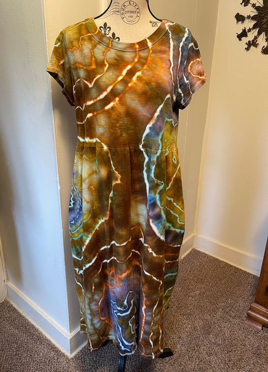 Large Cotton Dress with Pockets