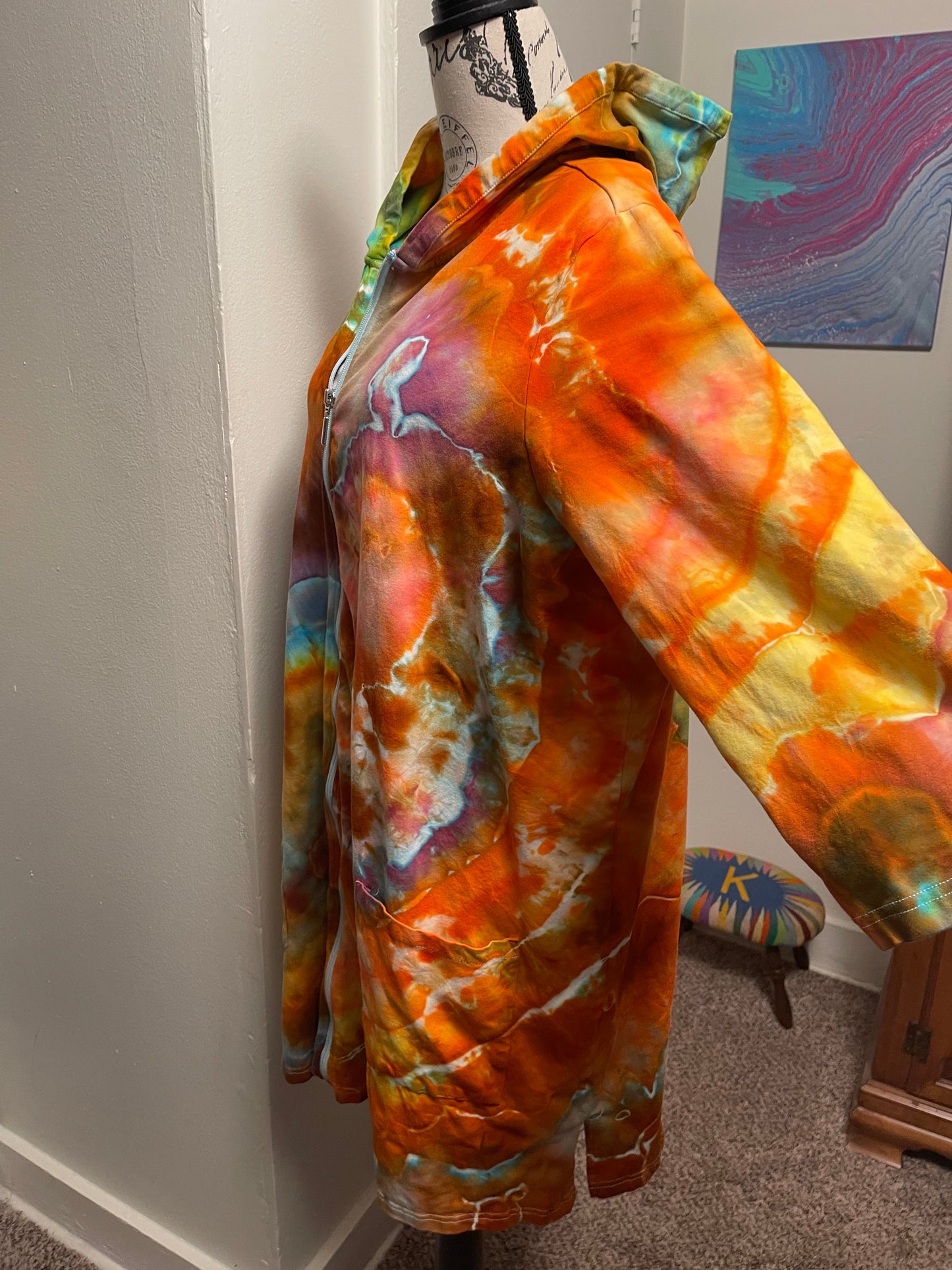 2X Zip Up Swimsuit Cover