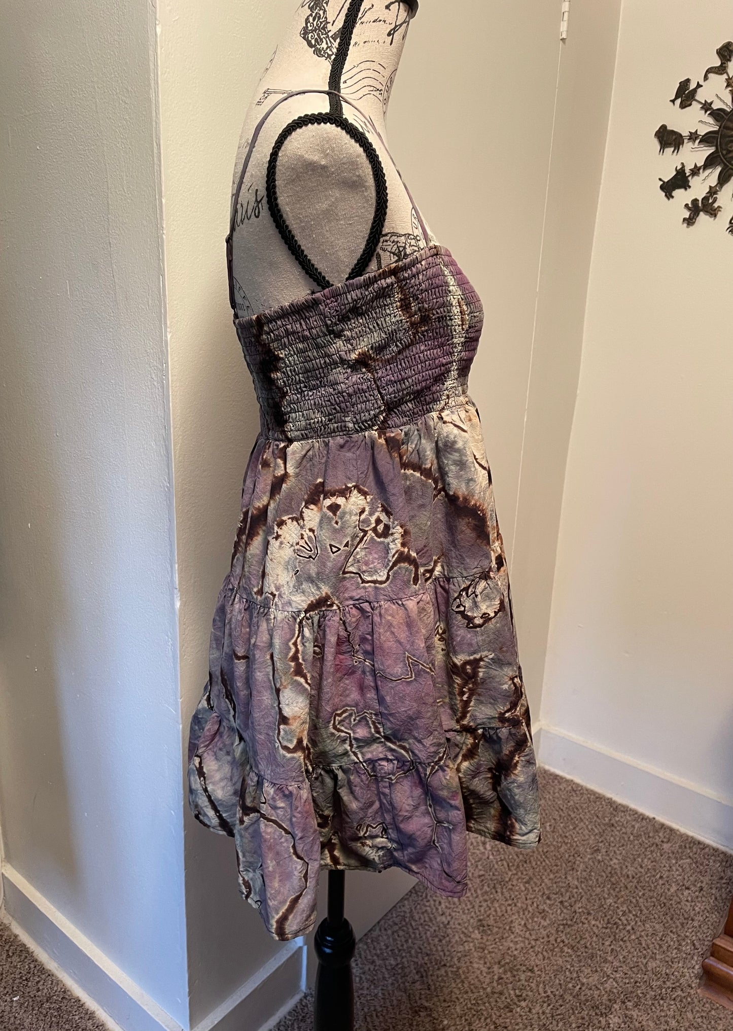 Large Reverse Dyed Mini Dress