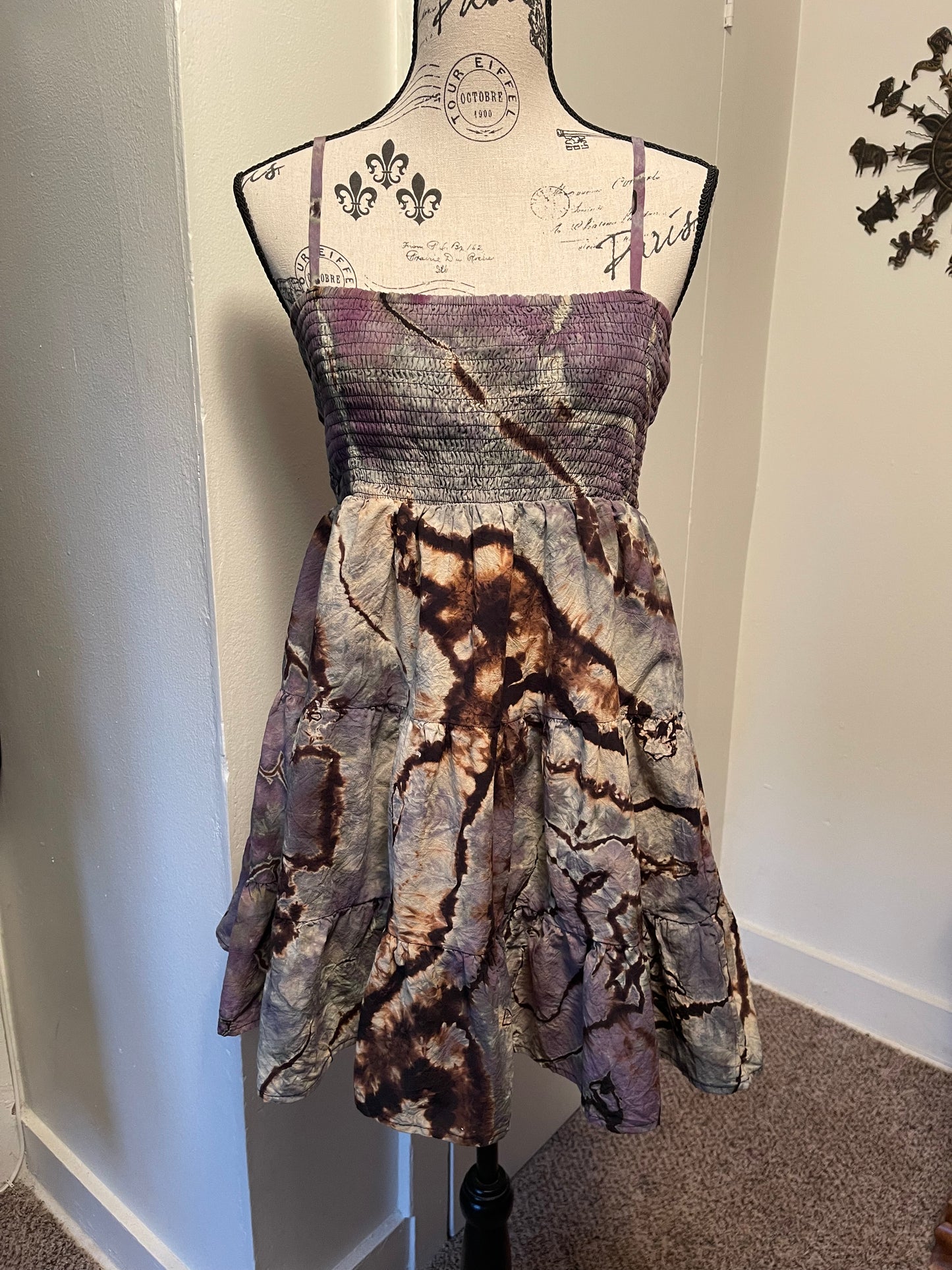 Large Reverse Dyed Mini Dress