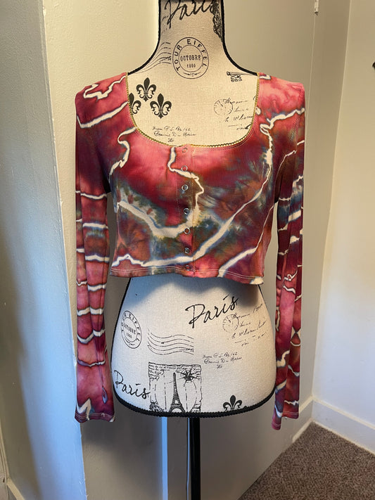 XL Long Sleeve Crop Top
