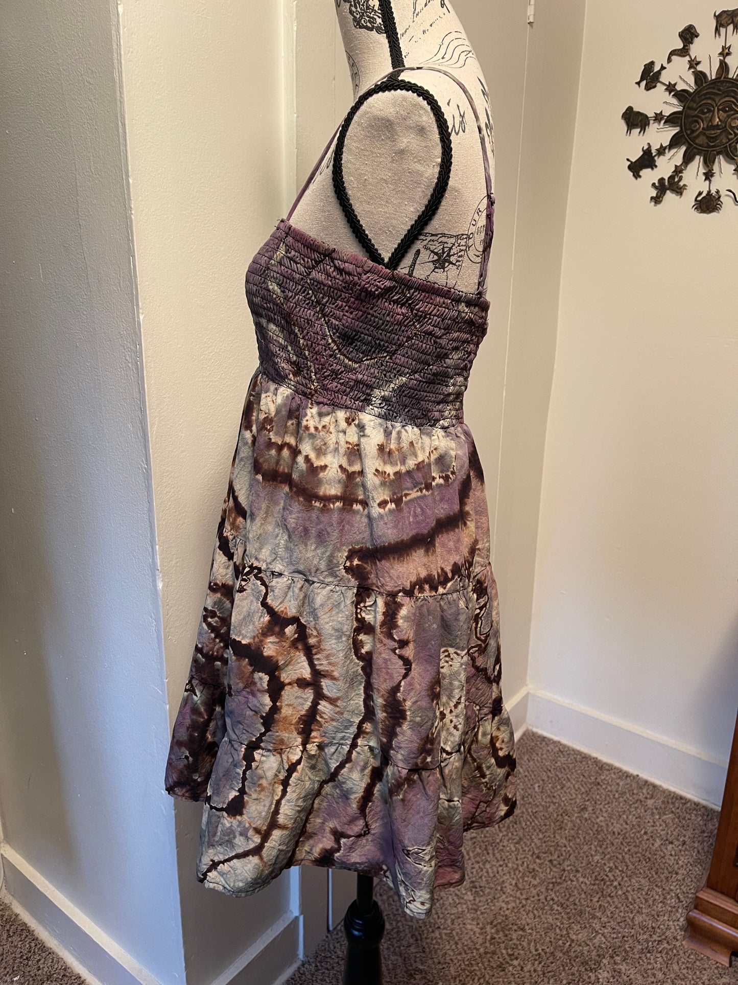 Large Reverse Dyed Mini Dress