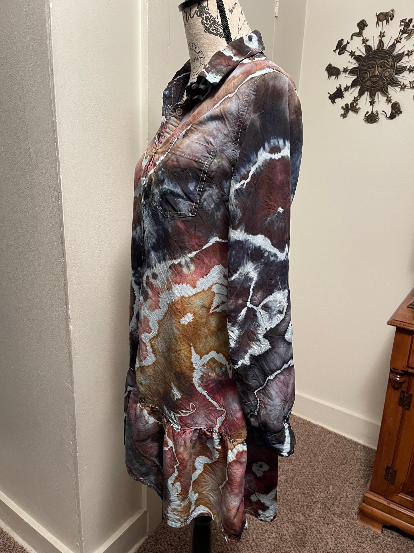 Mini Long Sleeve Shirt Dress