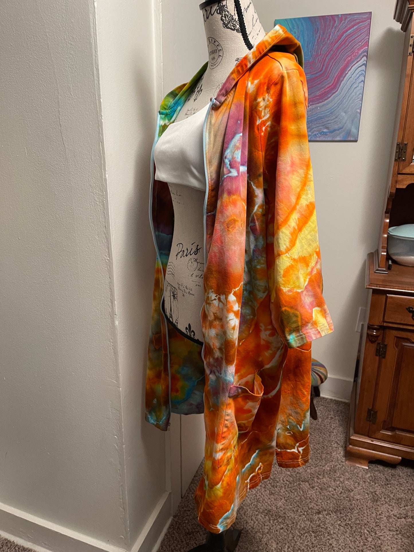 2X Zip Up Swimsuit Cover