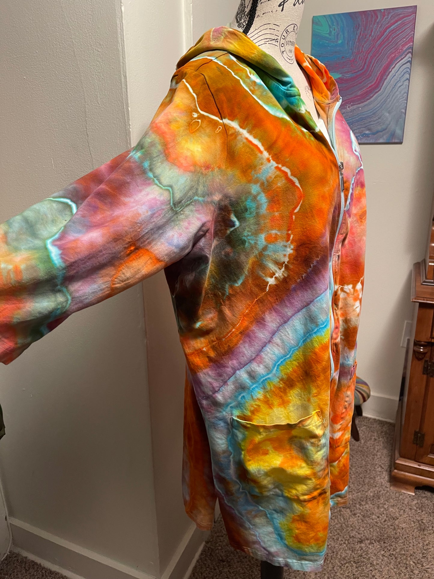 2X Zip Up Swimsuit Cover